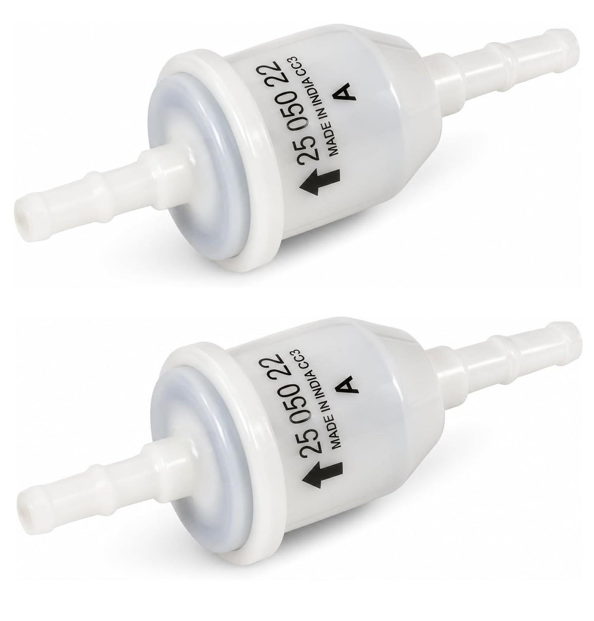 2 Pack Genuine Kohler 25-050-22-S Fuel Filter 51 Micron 1/4" & 5/16" ID Lines