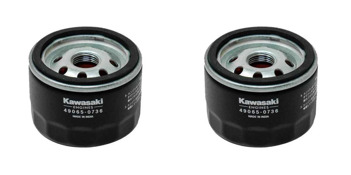 2 Pack Genuine Kawasaki 49065-0736 Oil Filter FR FS FT FX 600 730 49065-7007