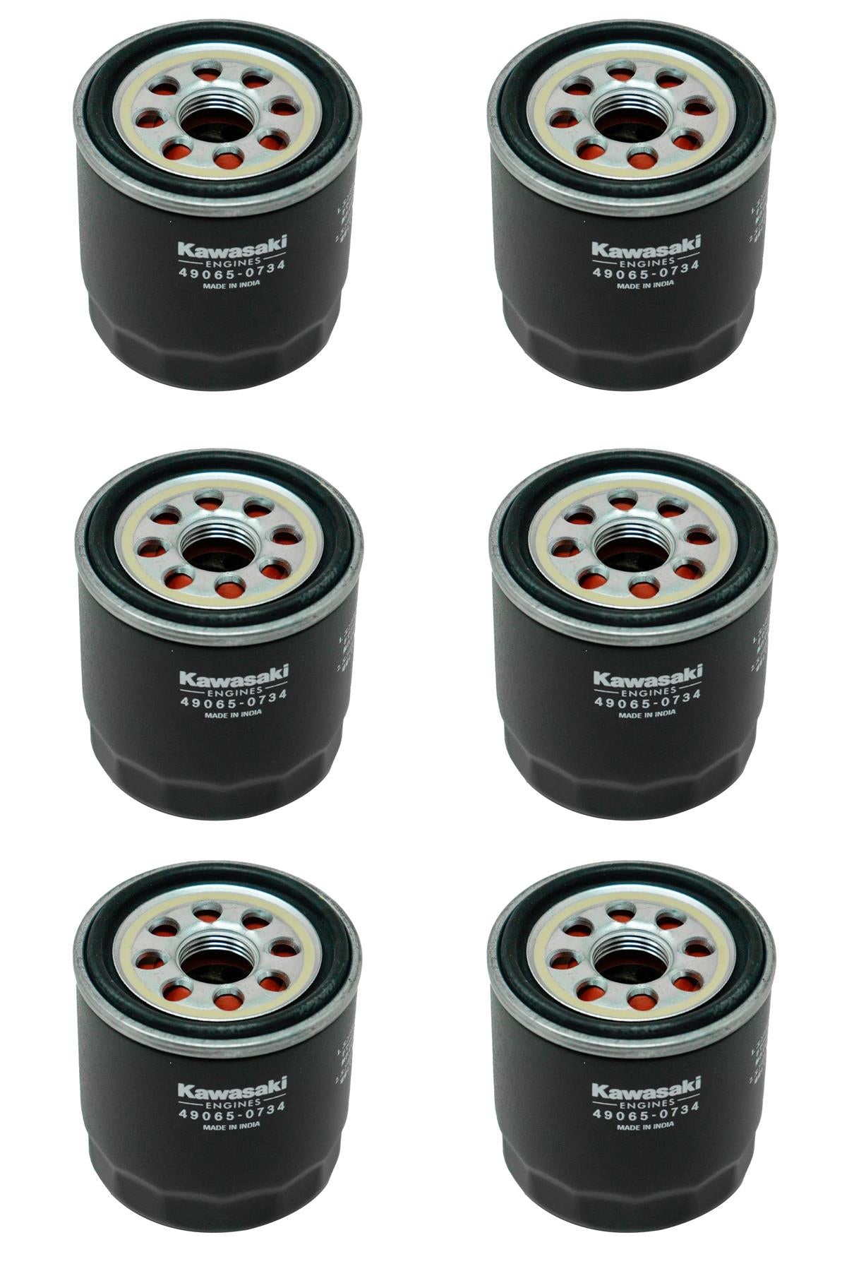 6 Pack Genuine Kawasaki 49065-0734 Oil Filter FR FS FX 49065-0724 49065-7010 OEM