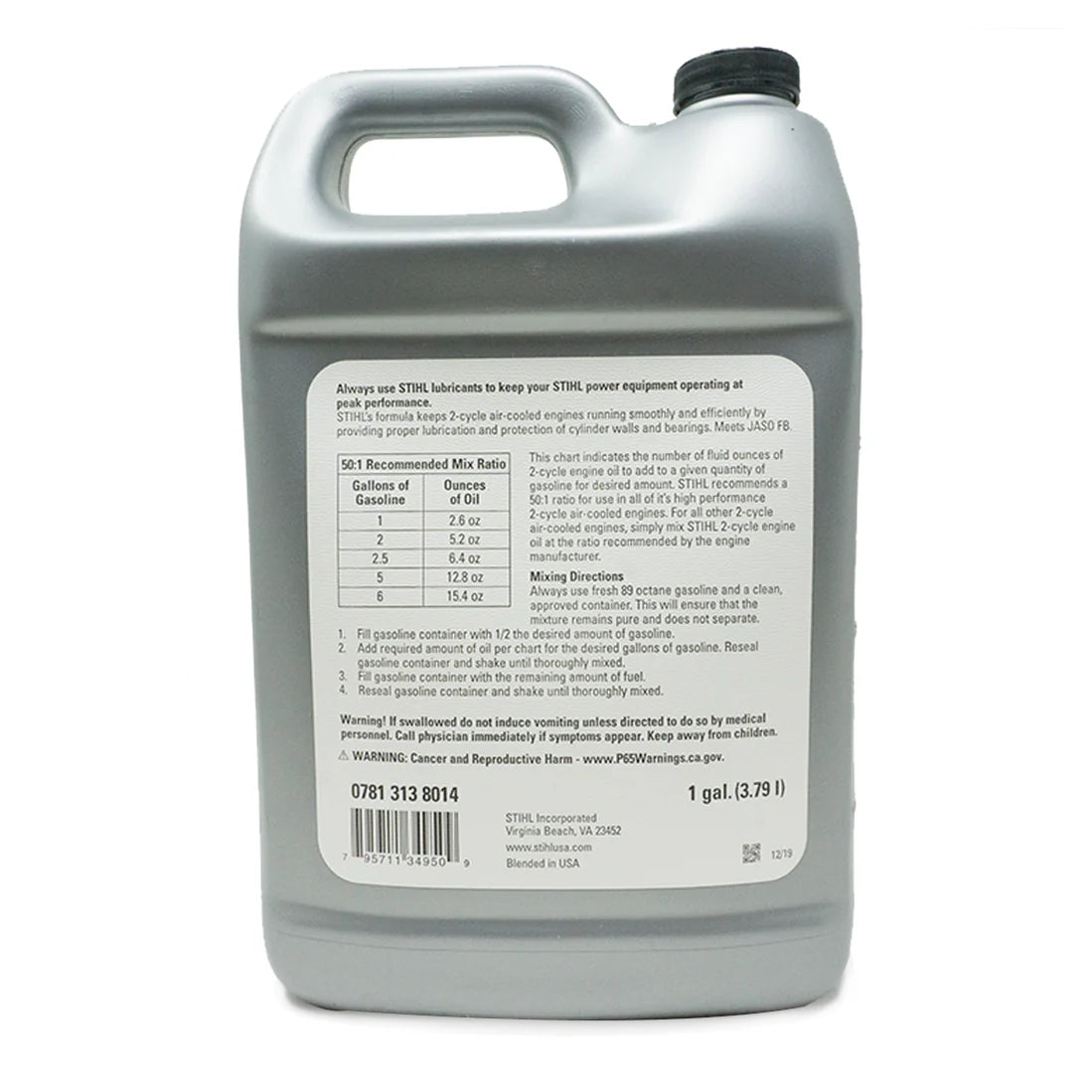 STIHL OEM HP Ultra 2 Cycle 50 Gallon Mix 1 Gallon Part# 7010 871 0210