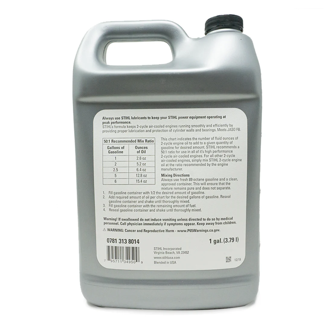 STIHL OEM HP Ultra 2 Cycle 50 Gallon Mix 1 Gallon Part# 7010 871 0210