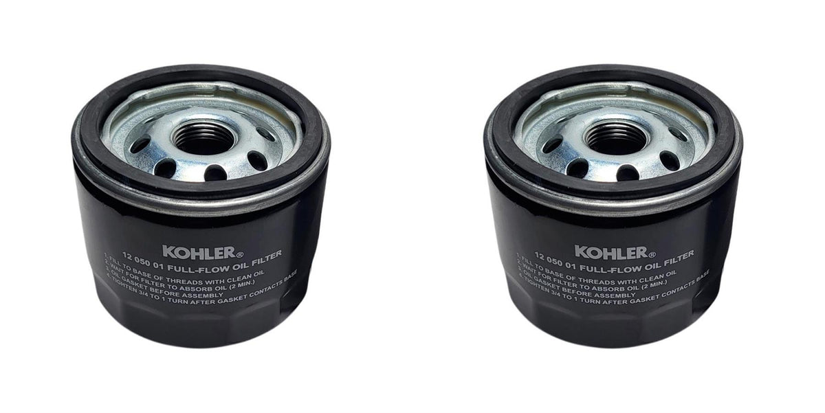 2 Pk Genuine Kohler 12-050-01-S Short Oil Filter Command Pro Courage Aegis Triad
