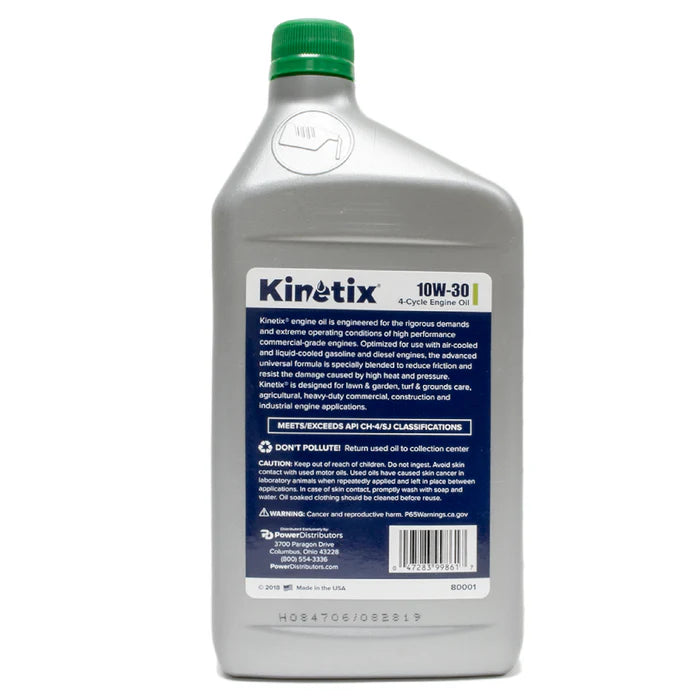 BRIGGS & STRATTON OEM 10W30QT KIN Part# 80001