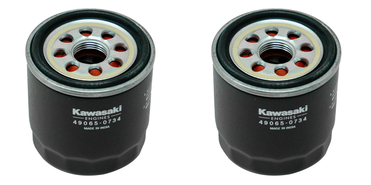 2 Pack Genuine Kawasaki 49065-0734 Oil Filter FR FS FX 49065-0724 49065-7010 OEM