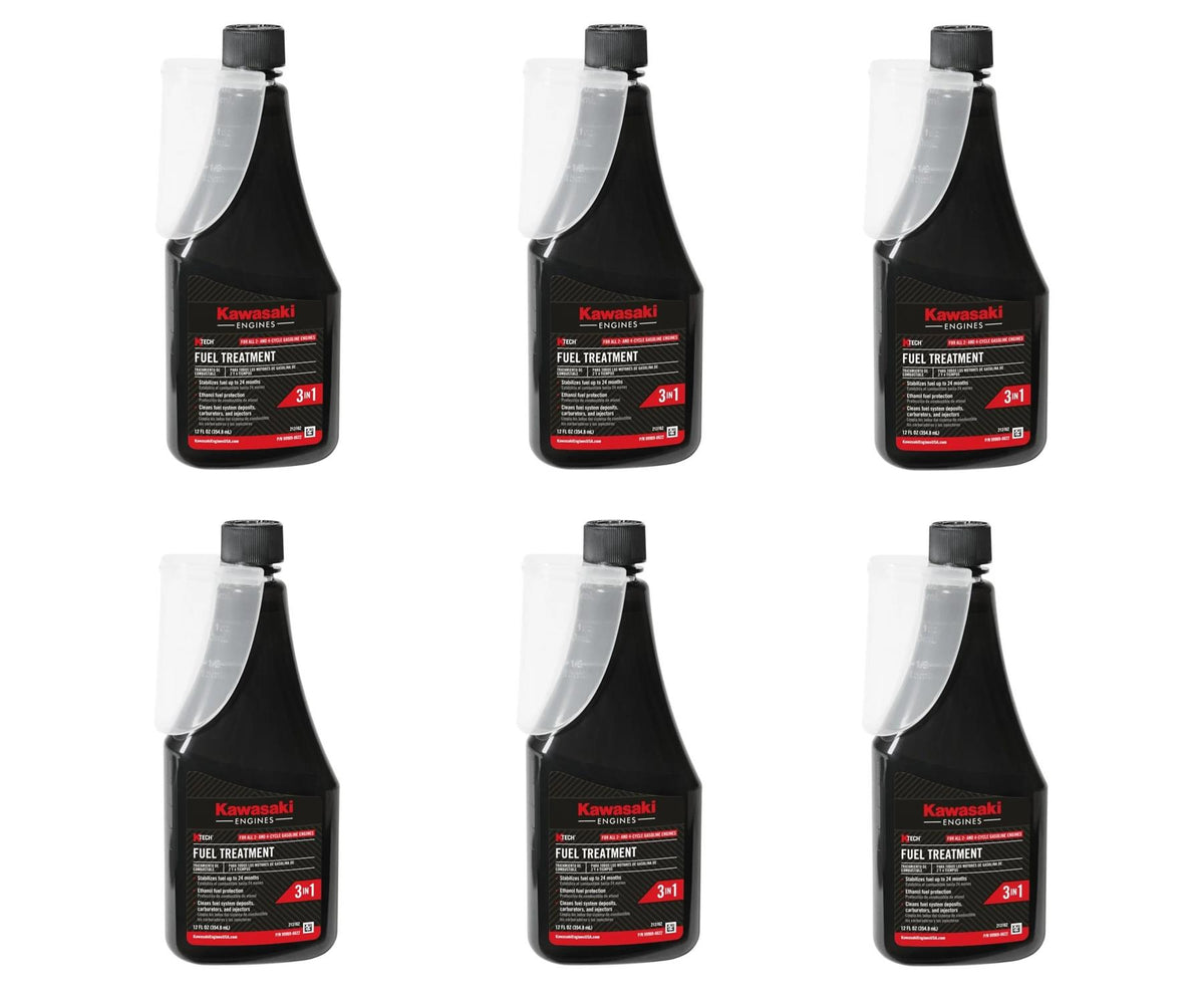 6 Pack Genuine Kawasaki 99969-6622 K-Tech 3-In-1 Fuel Treatment 12 oz