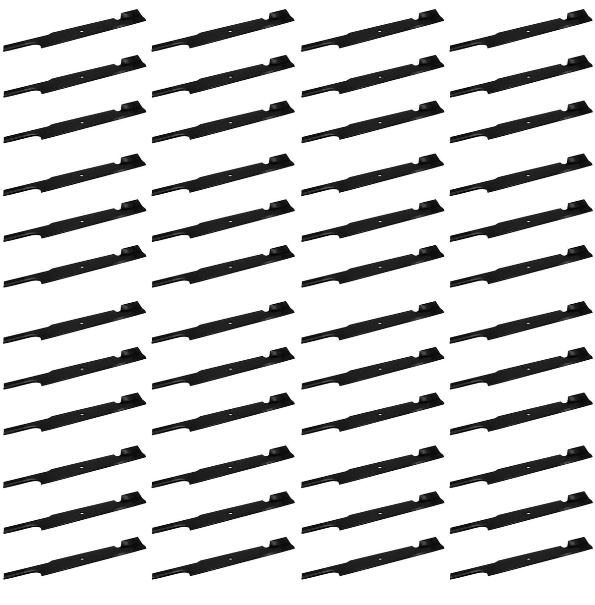 48 Pack Genuine Hustler 602857 Extra High-Lift Notched Mower Blade 72" Cut