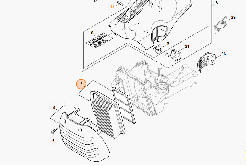 STIHL OEM AIR FILTER Part# 4238 140 4404