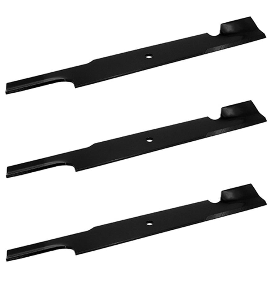 3 Pack Genuine Hustler 602857 Extra High-Lift Notched Mower Blade 72" Cut