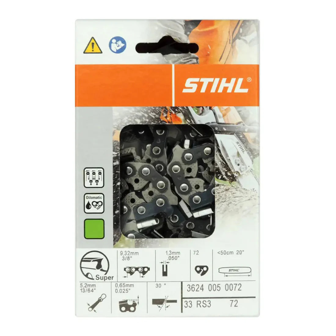 STIHL OEM 33RS3 72E CHAIN LOOP Part# 3624 005 0072