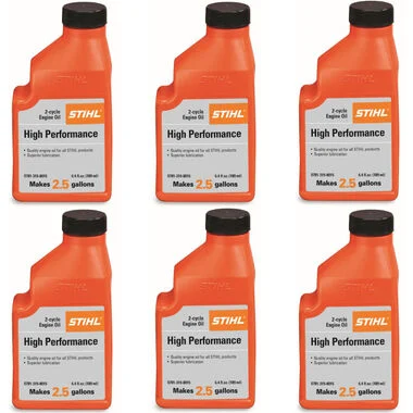 STIHL OEM 2 CYCLE OIL 6.4 FL OZ 6 PACK Part# 0781 319 8012