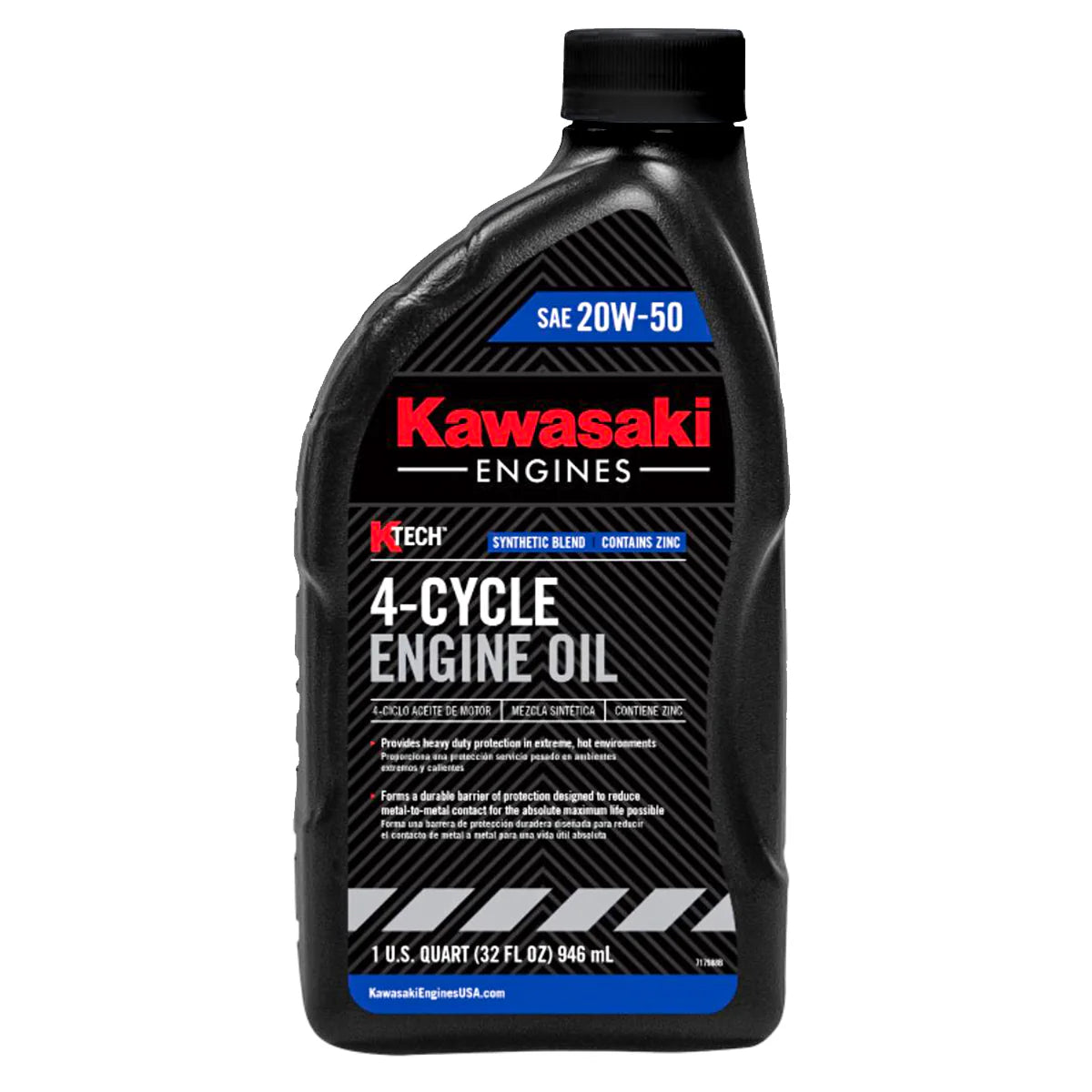 KAWASAKI OEM OIL:4 CYL 20W50 1QT Part# 99969-6298