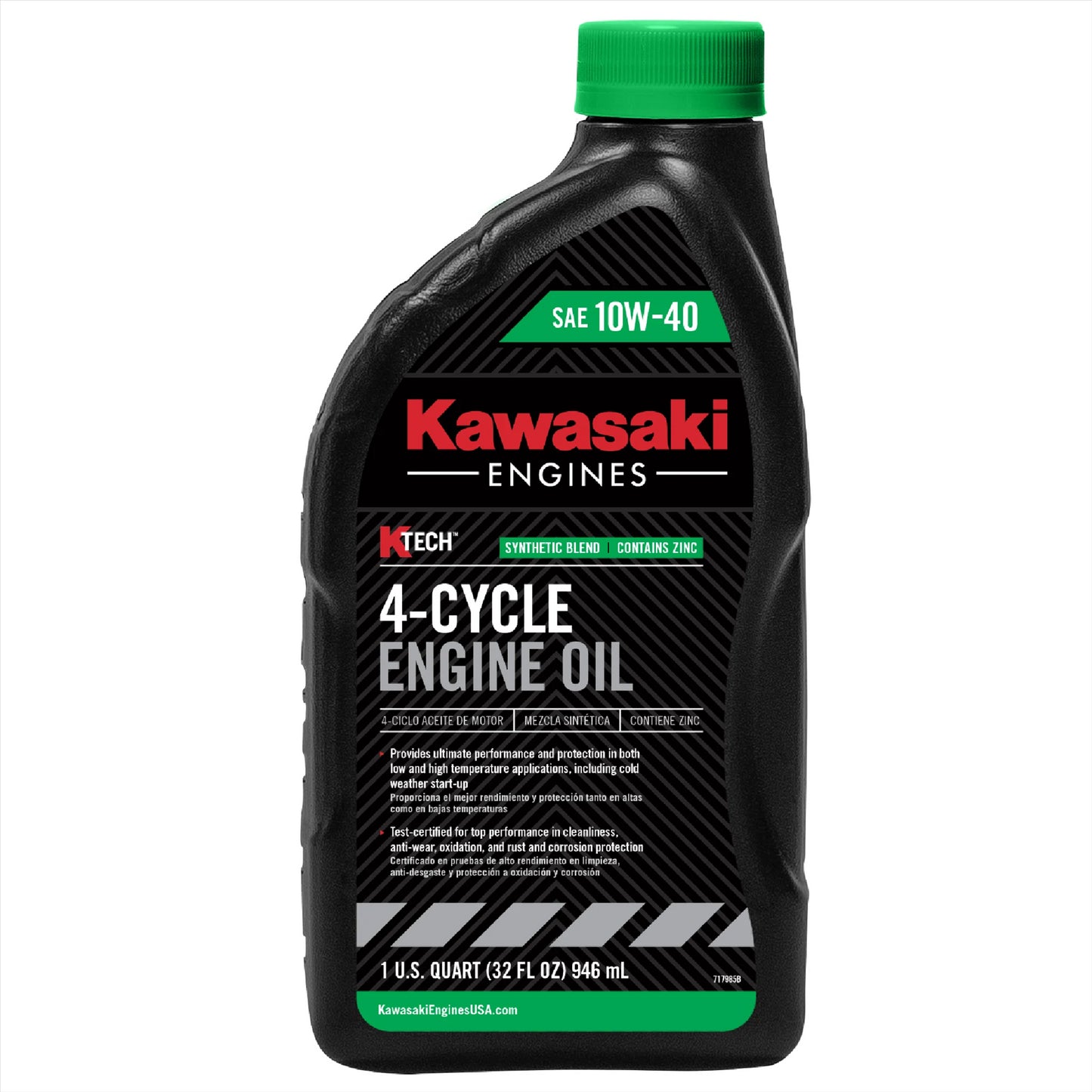 KAWASAKI OEM OIL:4 CYL 10W40 1QT Part# 99969-6296