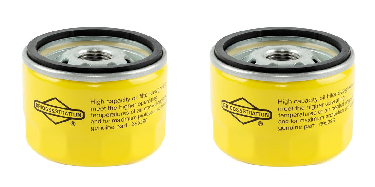 2 Pack Genuine Briggs & Stratton 696854 Extended Life Oil Filter OEM
