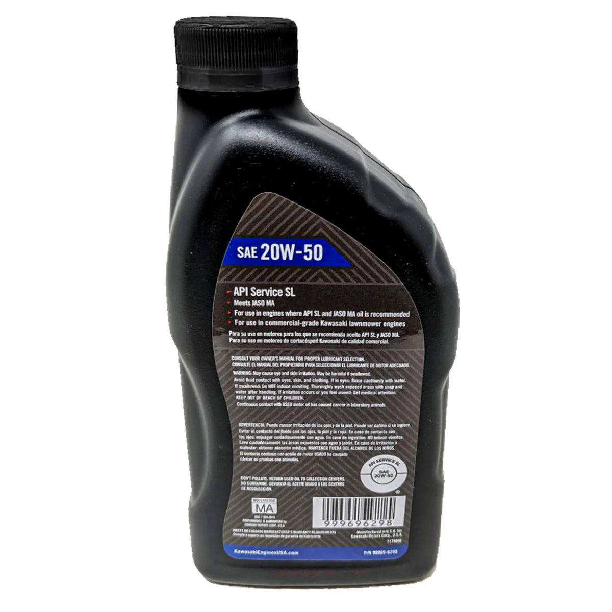 KAWASAKI OEM OIL:4 CYL 20W50 1QT Part# 99969-6298