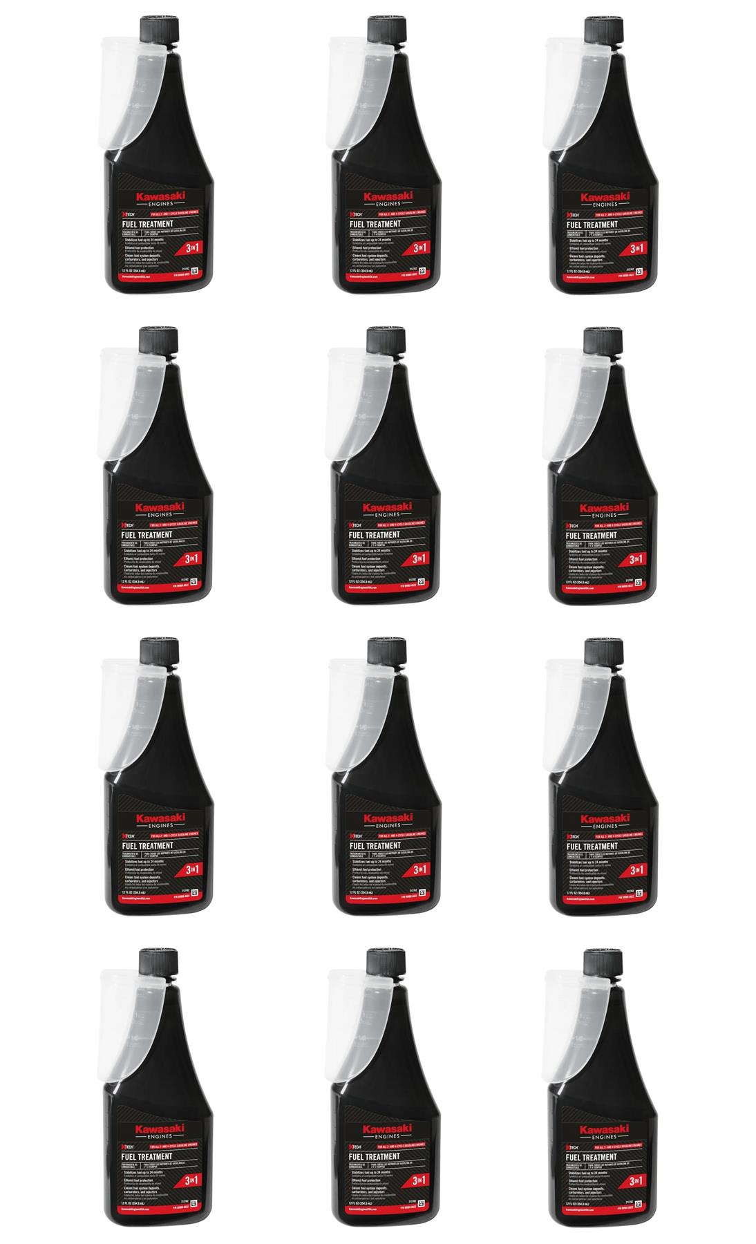12 Pack Genuine Kawasaki 99969-6622 K-Tech 3-In-1 Fuel Treatment 12 oz