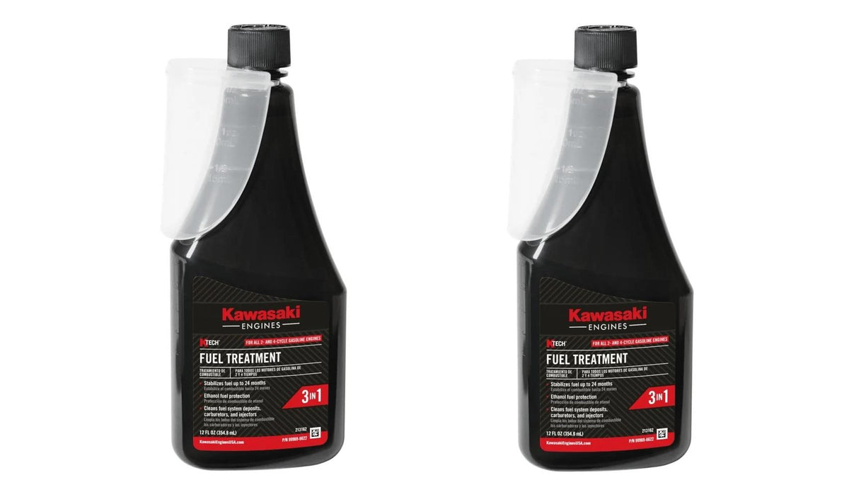 2 Pack Genuine Kawasaki 99969-6622 K-Tech 3-In-1 Fuel Treatment 12 oz