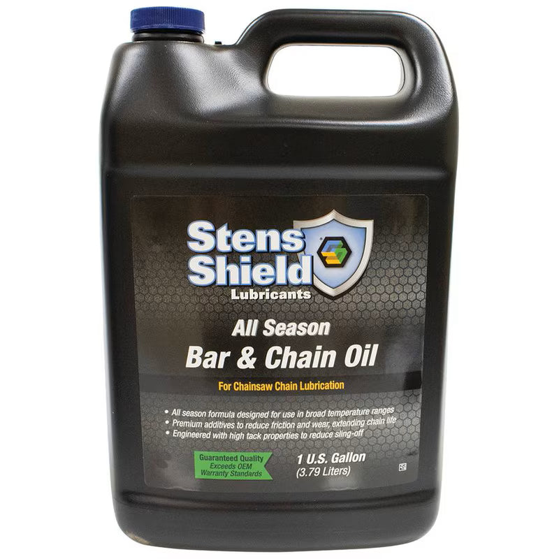 Stens Shield Bar & Chain Oil, All season formula, Four 1 gallon bottles, case, 4 Part# 770-706