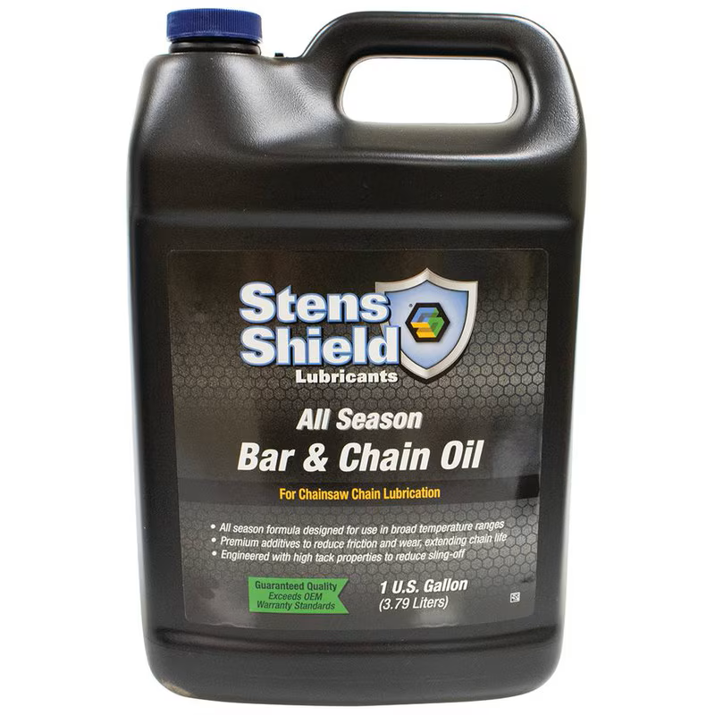 Stens Shield Bar & Chain Oil, All season formula, Four 1 gallon bottles, case, 4 Part# 770-706